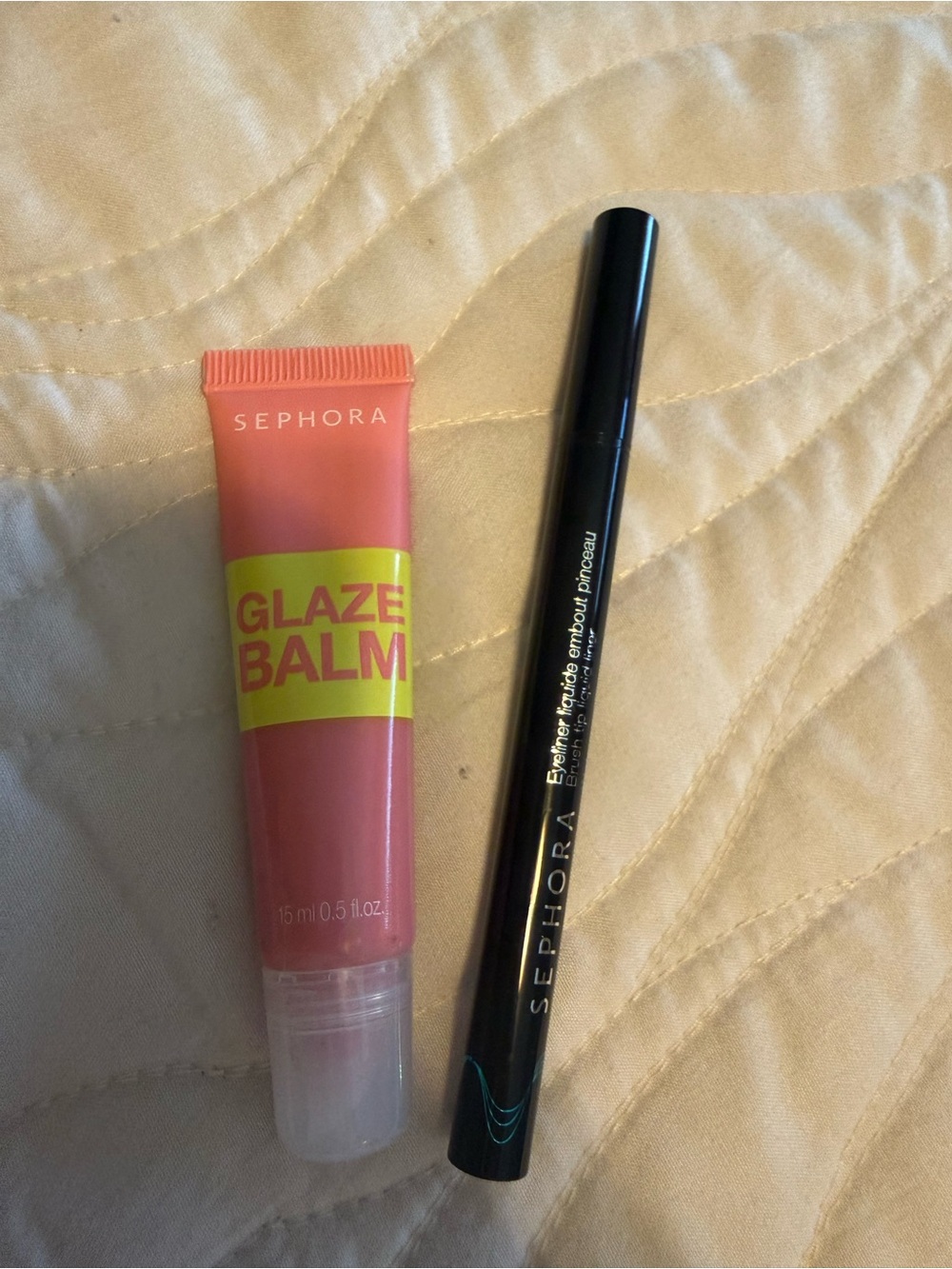 Sephora Glaze Balm Lip Gloss in Pink – Hydrating Sheer Tint and Eyeliner